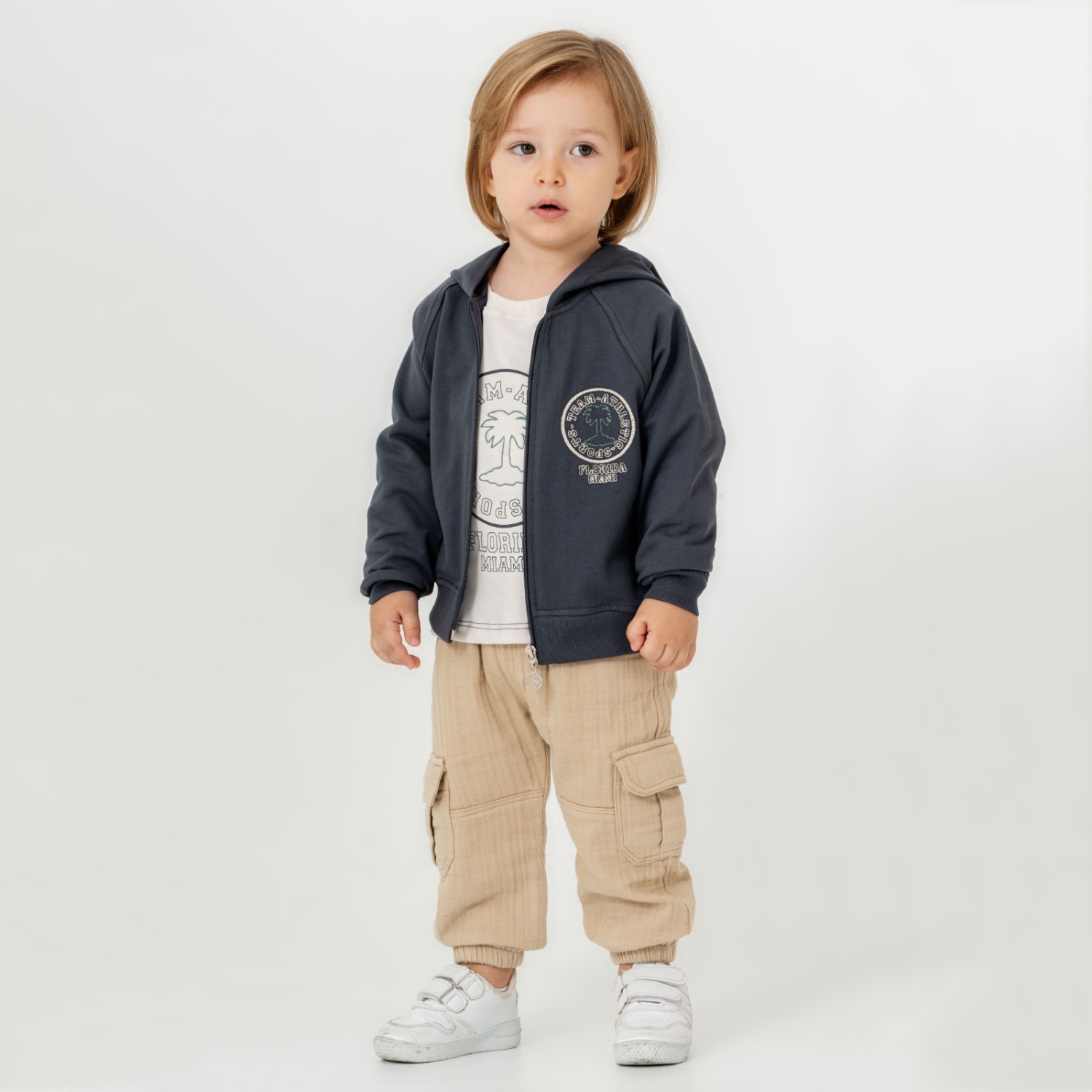 İstasyon Florida Nakışlı Üçlü Erkek Eşofman Takım 2-5 Y.