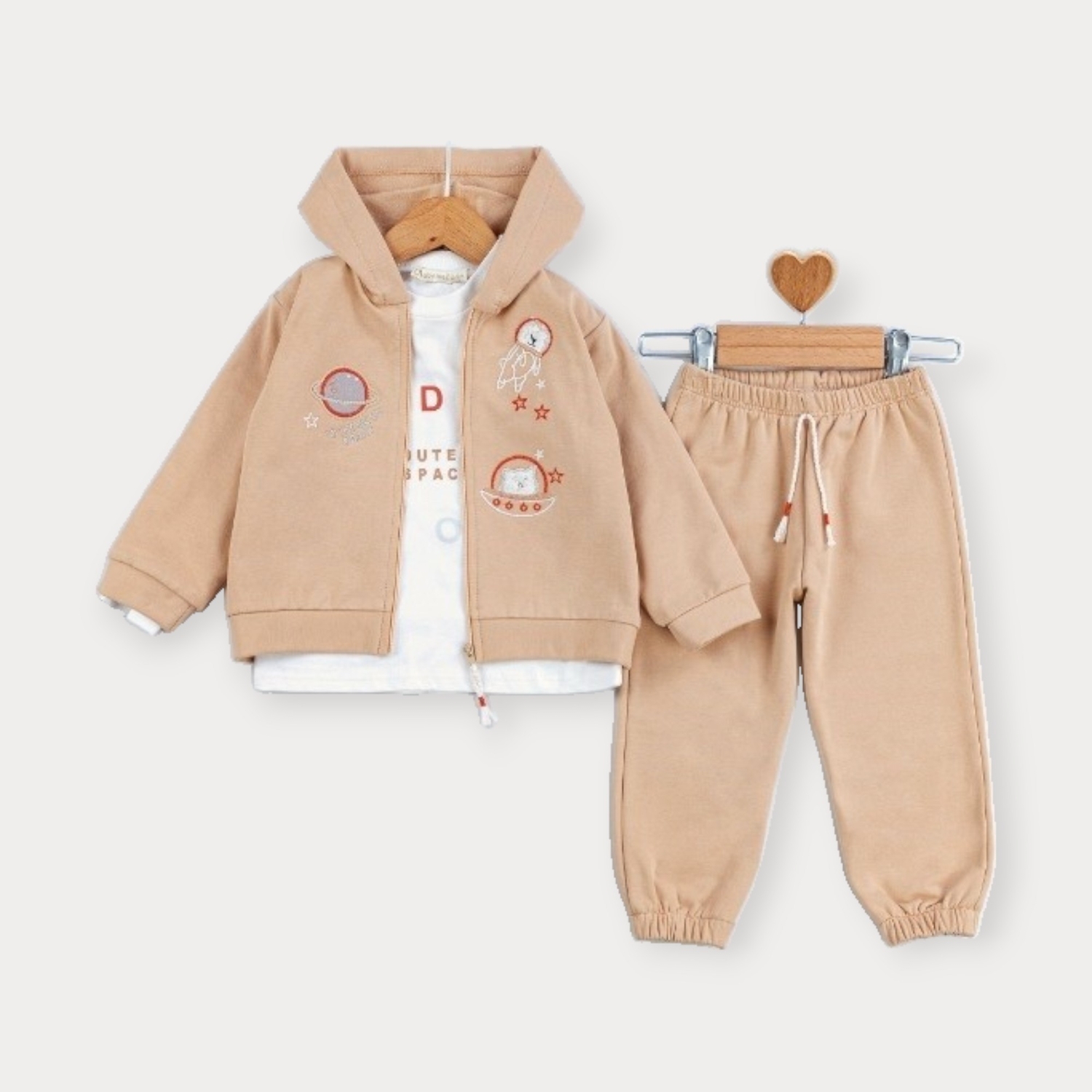 Baby Rose Uzaylı Nakışlı Eşofman Takım 9-24 Ay