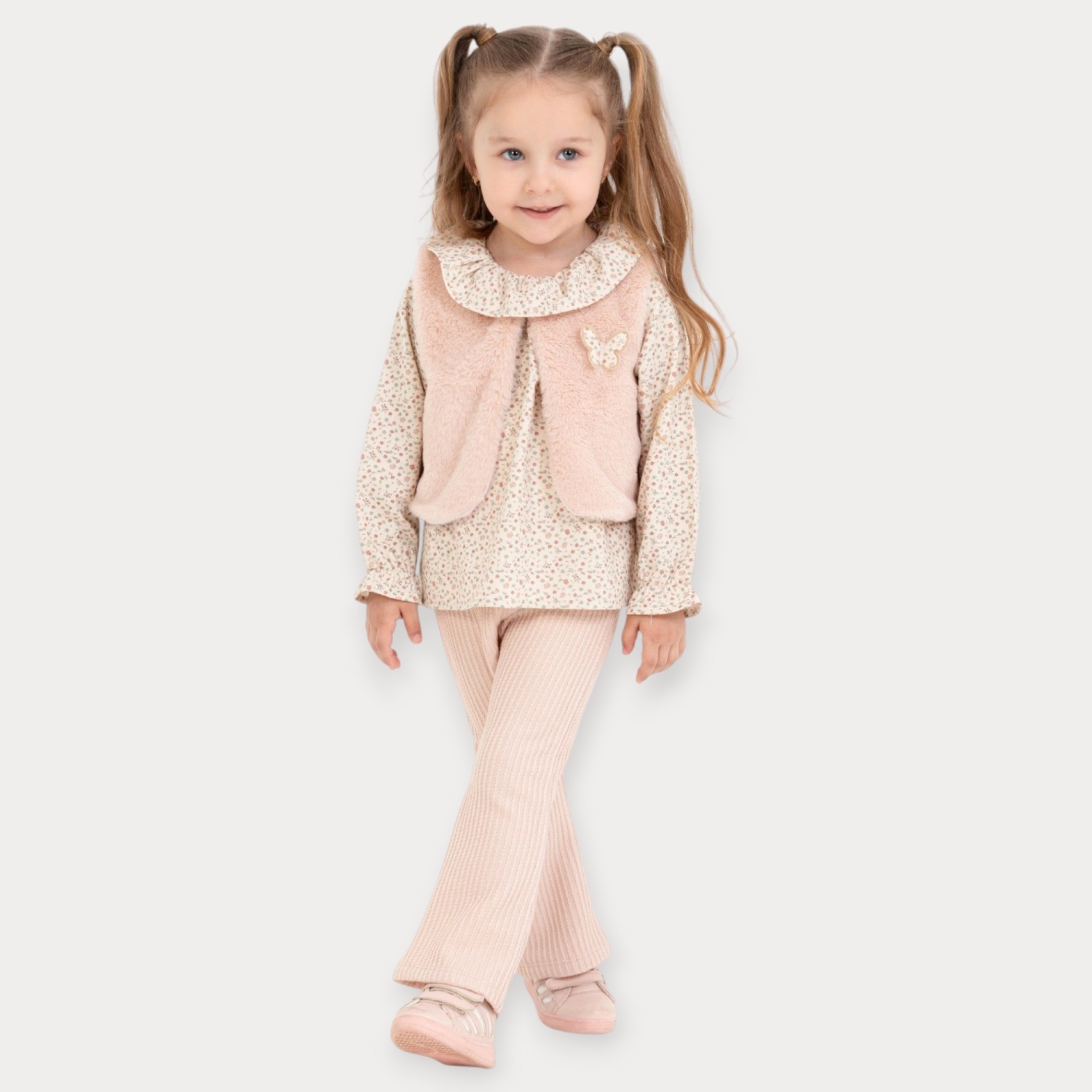 Baby Rose Çıtır Çiçek Gömlek Taytlı Takım 1-4 Y.