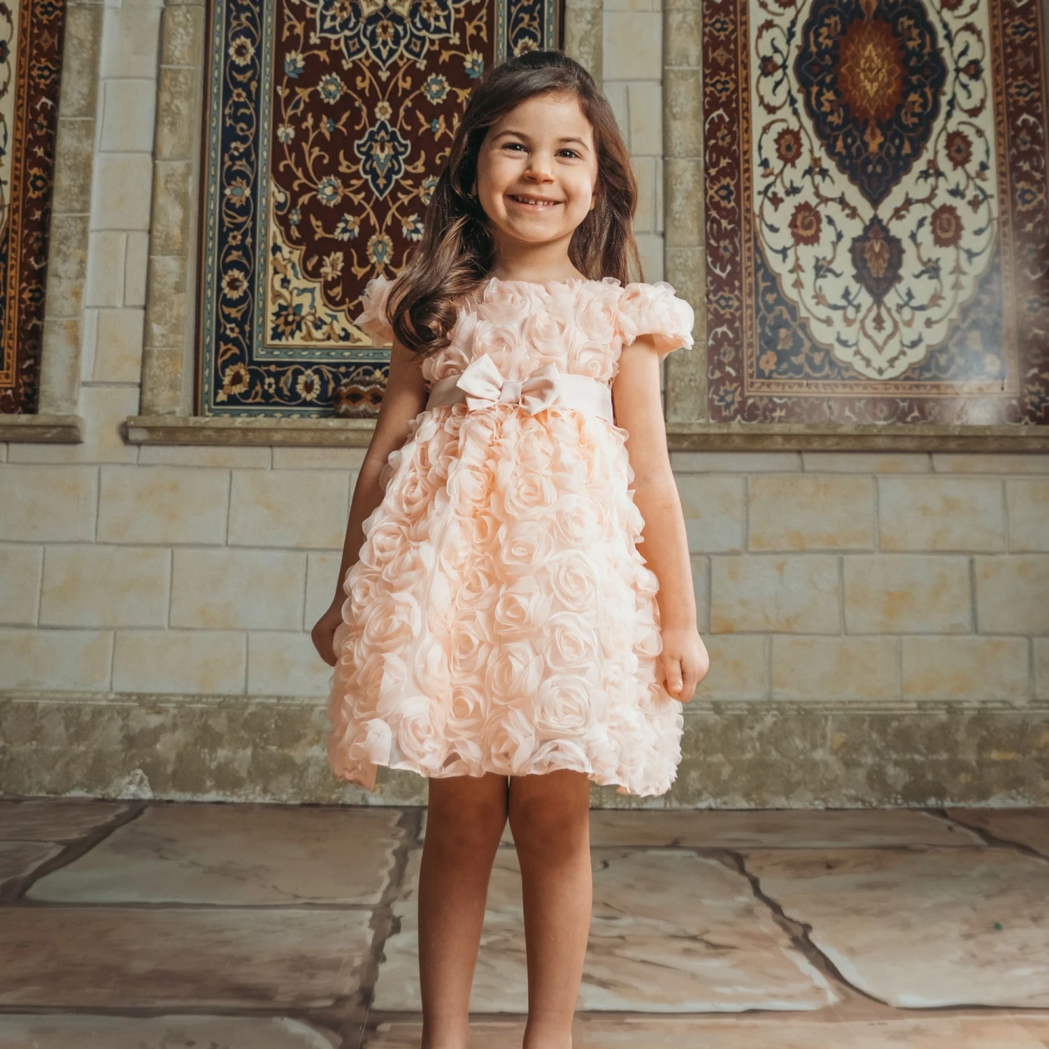 BABY ROSE GÜL LASELİ PRENSES GELİNLİK 2-5 Y.