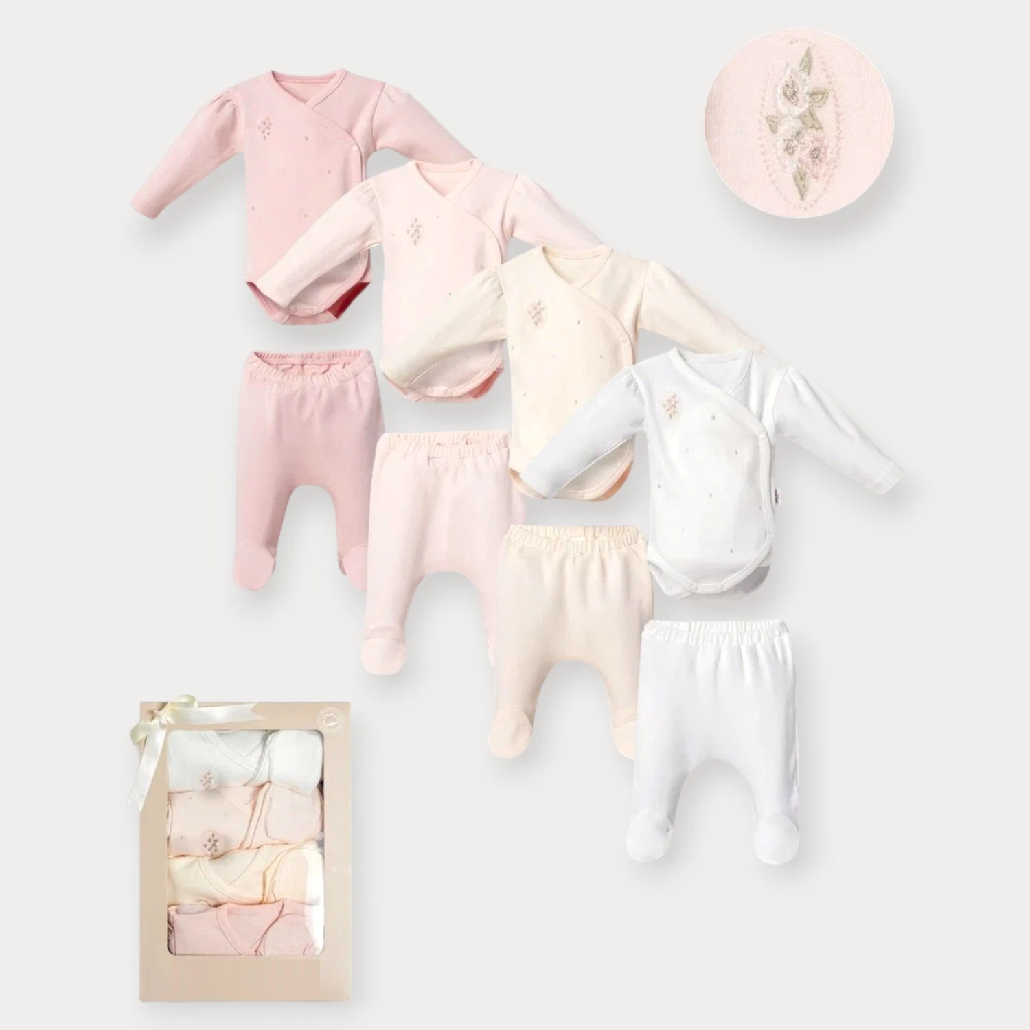 MOON STAR DÖRTLÜ KIZ SET 0-3 AY (KUTULU)