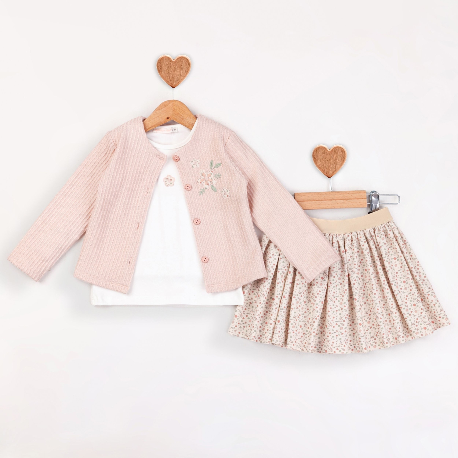 Baby Rose Çıtır Çiçek Hırka Etekli Takım 1-4 Y.