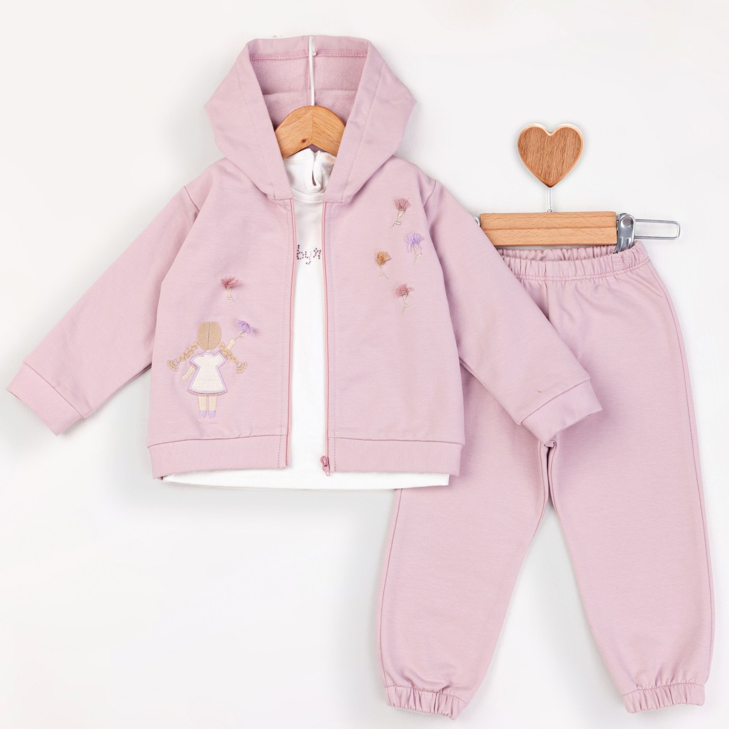 Baby Rose Kız Nakışlı Eşofman Takım 9-24 Ay