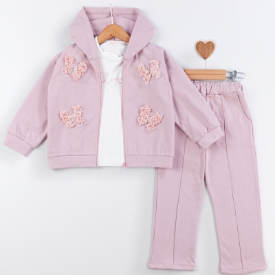 Baby Rose Kelebek Süzineli Eşofman Takım 3-6 Y.