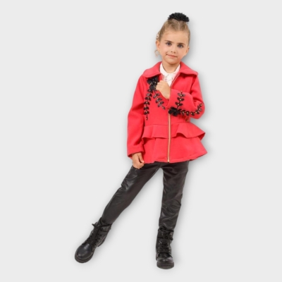 İstasyon Kaşe Ceketli üçlü Kız Takım 2-6 Y.