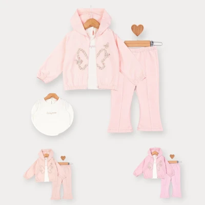 BABY ROSE KELEBEK NAKIŞLI EŞOFMAN TAKIM 9-24 AY