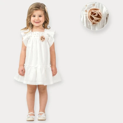 BABY ROSE PONPONLU VUAL ELBİSE 1-4 Y.