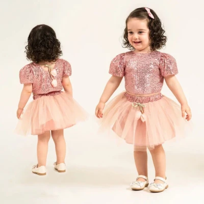 İSTASYON PUL PAYETLİ CROP ETEKLİ TAKIM 1-4 Y.