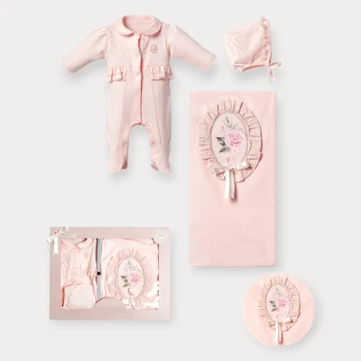 MOON STAR ÜÇLÜ KIZ SET 0-3 AY (KUTULU)